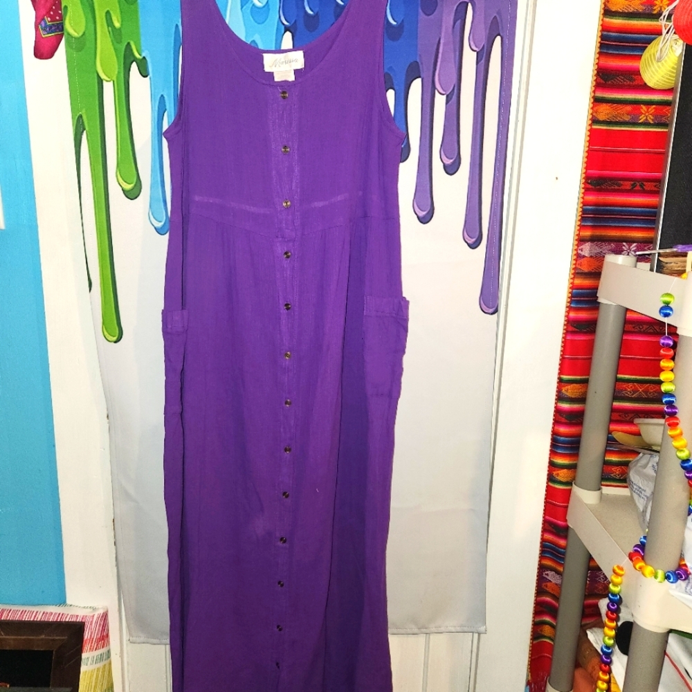 Medium, Marissa, Purple Sleeveless Maxi Dress